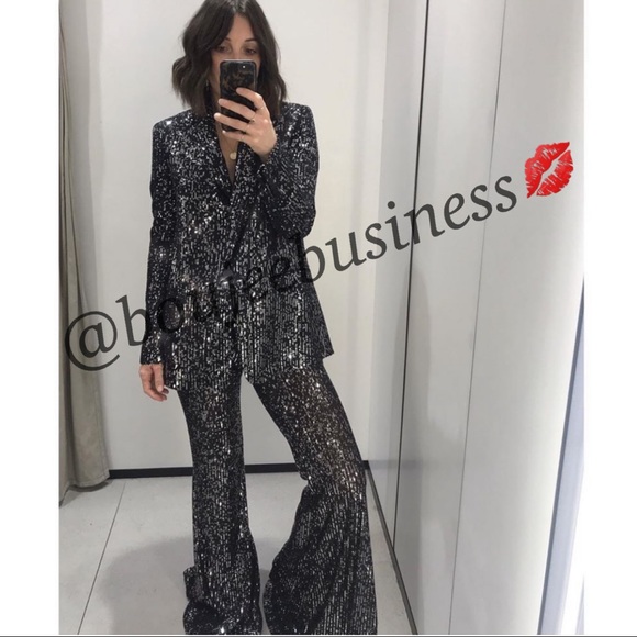 ZARA Sequined Blazer - Picture 5 of 8